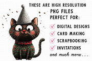 New Year Cat Clipart, an Illustration by Libby Wishes (Thumbnail 5 of 7)