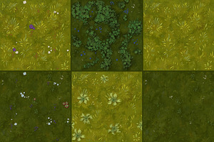 Hand-painted Grass Textures