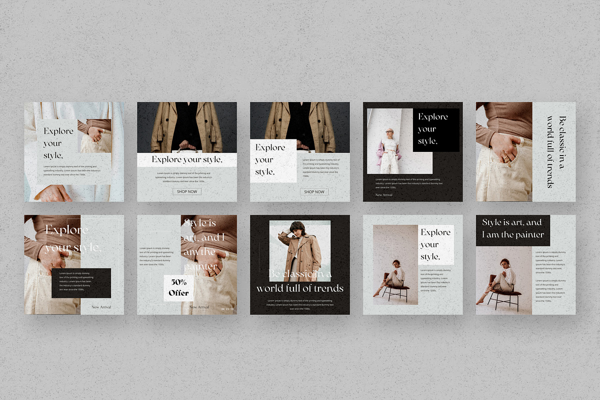 Aesthetic Instagram Templates Canva, a Social Media Template by Pixel Blend (Photo 5 of 5)