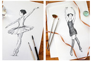 Ballet set illustrations, an Illustration by Ana Capree (Thumbnail 7 of 8)