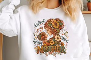 Retro Vintage Floral Mother's Day, an Illustration by designcity5