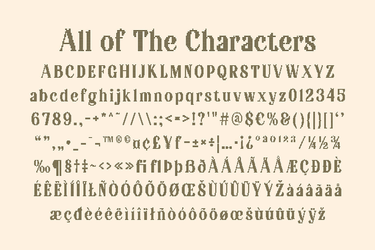 Badoney Knitted, a Serif Font by Craft Supply Co. (Photo 8 of 8)