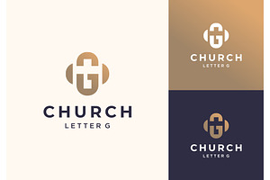 Letter G Christian Cross Logo, a Branding & Logo Template by ika trisiana
