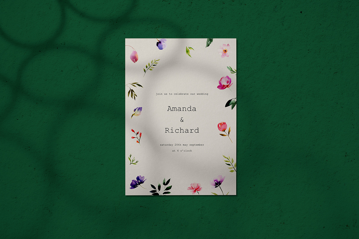 -30% Watercolor Floral Set, an Object Graphic by bloomscape (Photo 5 of 6)