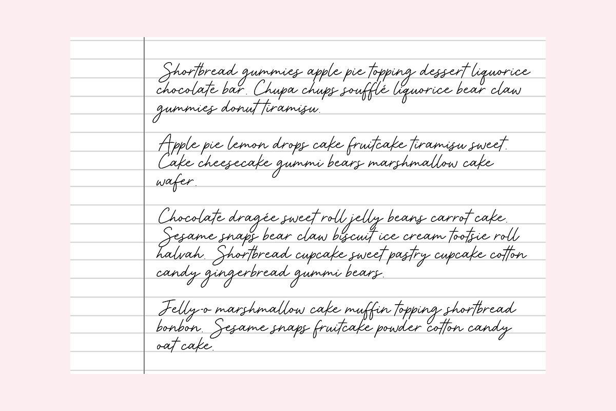 Sweetheart Font, a Handwritten Font by Design Pixie (Photo 4 of 6)