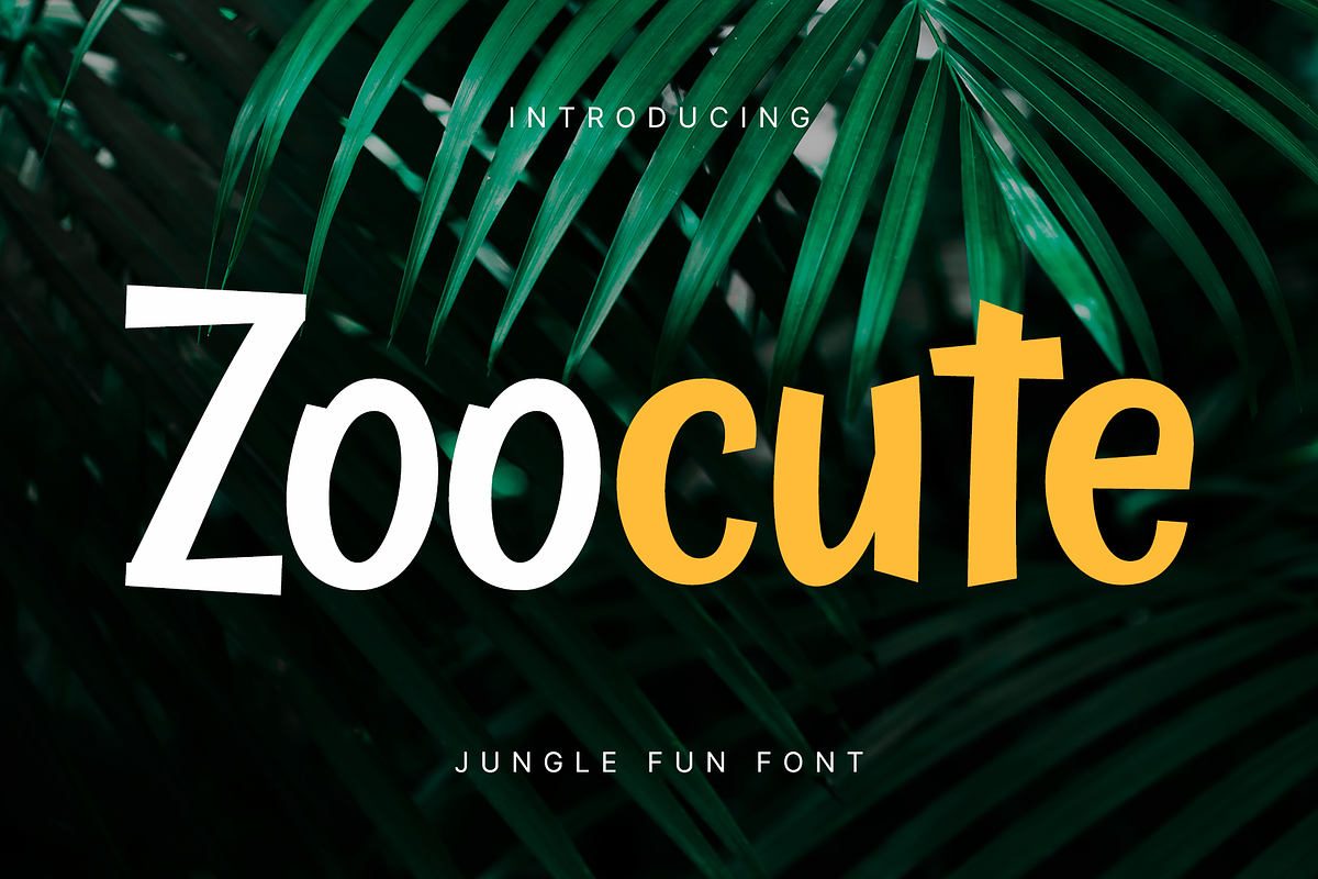Zoocute – Jungle Fun Fonts, a Sans Serif Font by Konstantine Studio (Photo 1 of 5)