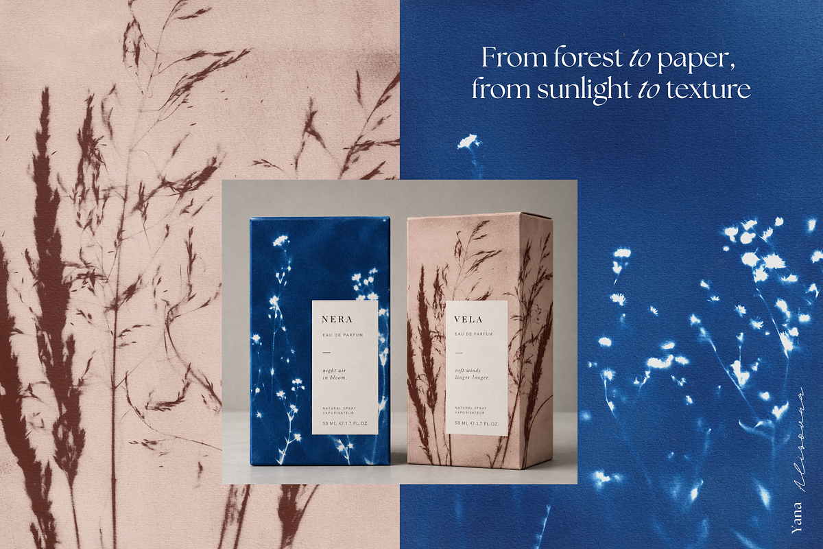 CYANOTYPE Botanical Backgrounds, a Background Graphic by Alisovna (Photo 8 of 15)