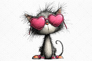 Whimsical Baby Cat Clipart Png, an Illustration by Craft Nest (Thumbnail 9 of 11)