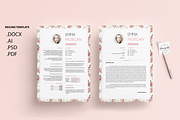 Pack Resume and Card Template / M, a Resume Template by Showy68 Template (Thumbnail 2 of 8)