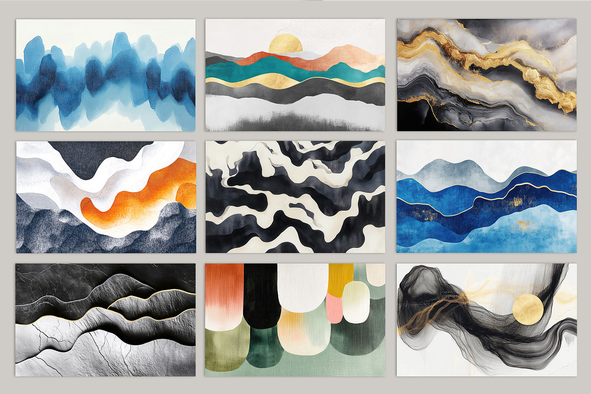 Abstract oil painting art set, a Decorative Illustration by fei long (Photo 9 of 10)