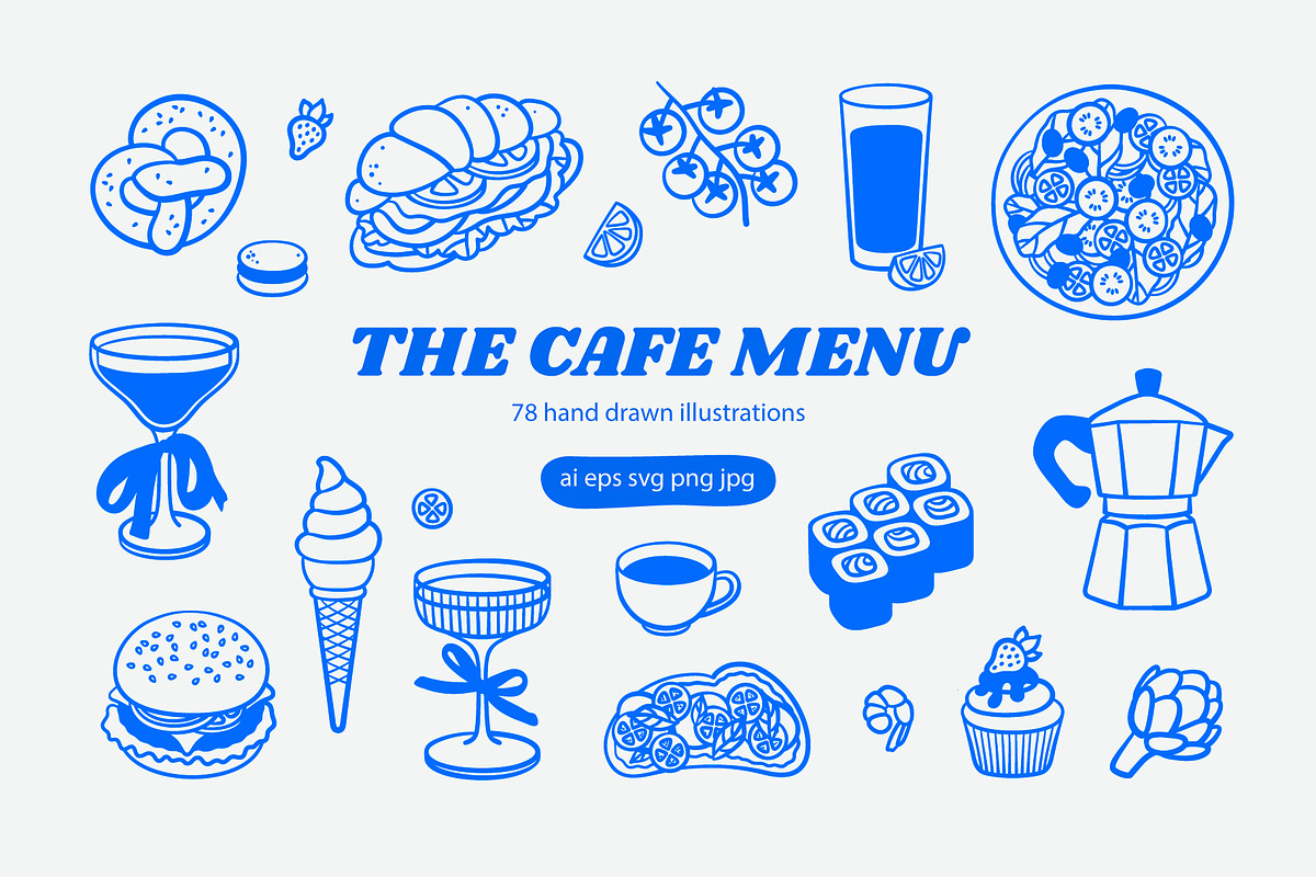 The Cafe Menu, a Food Illustration by Sweet Corner (Photo 1 of 11)