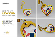Mockup Keychain Love, a Merchandise Mockup by Alphaleonis_std (Thumbnail 1 of 5)