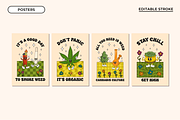 Groovy Style Cannabis Collection, an Object Graphic by semenova.sense (Thumbnail 3 of 9)