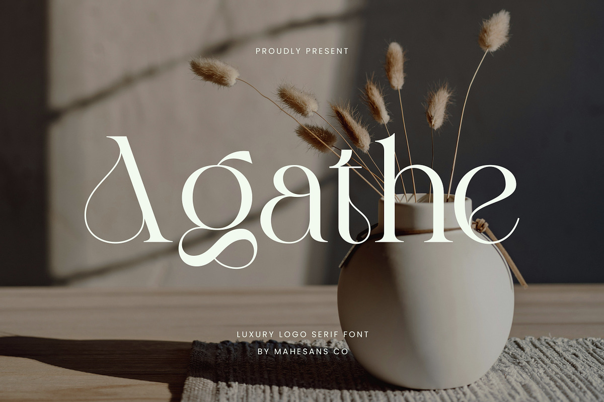 Agathe | Luxury Serif Font, a Serif Font by Mahesans Co (Photo 1 of 10)