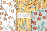 Seamless pattern with physalis, a Pattern Graphic by Elona Laff (Thumbnail 1 of 5)