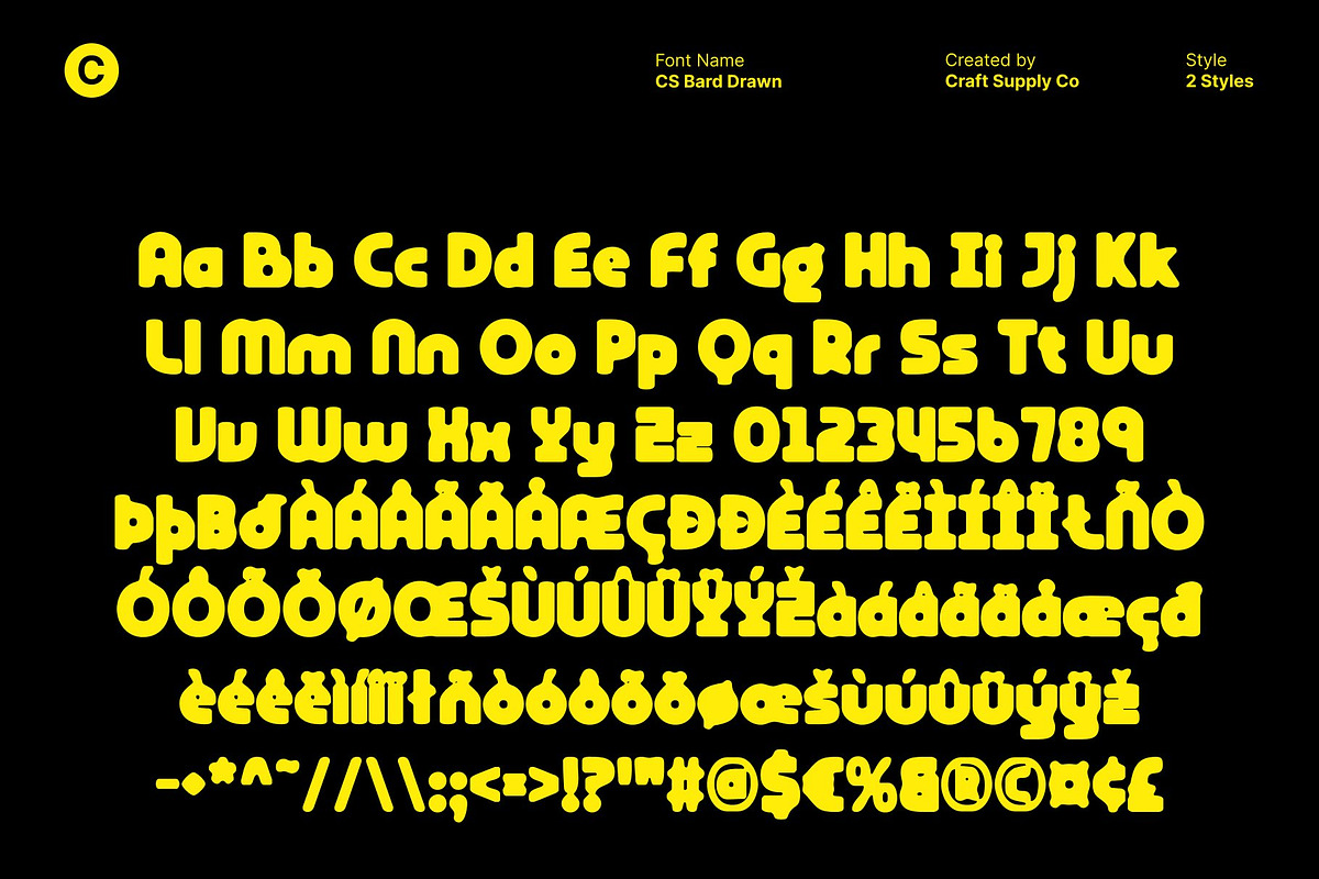 CS Bard Drawn, a Sans Serif Font by Craft Supply Co. (Photo 8 of 8)