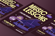 Music Lessons Flyer Set, a Flyer Template by Annora Studio (Thumbnail 5 of 6)