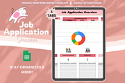 Spreadsheet Job Application Tracker, a Templates & Theme by bellaROSEworkshop (Thumbnail 3 of 6)