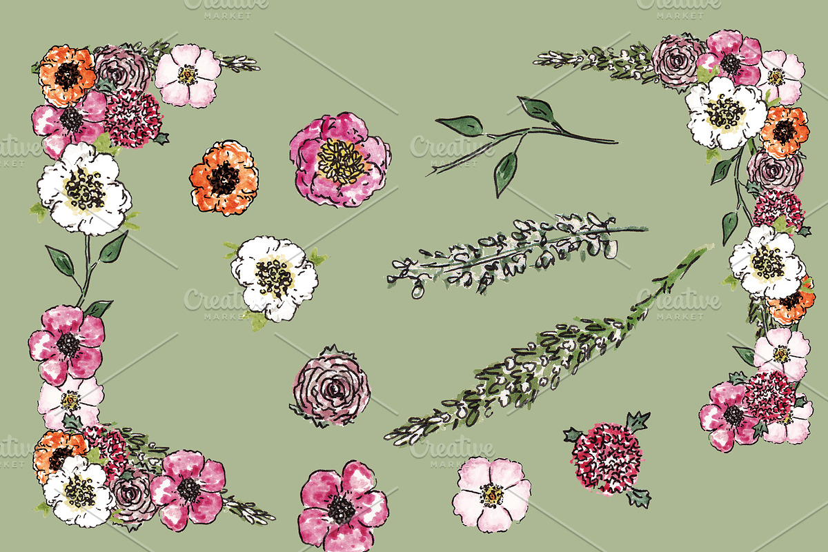 MORE watercolour flowers, an Illustration by rebeccamcmillan (Photo 2 of 2)