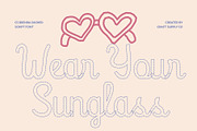 CS Brenda Dashed, a Script Font by Craft Supply Co. (Thumbnail 3 of 8)