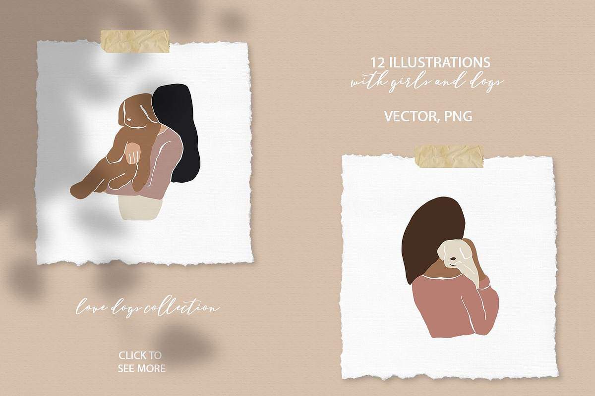 ABSTRACT BUNDLE - woman, flowers, a Person Illustration by Spark Studio Brushes (Photo 23 of 25)