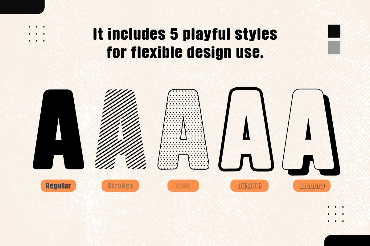 Fox Kamari : 5 Font Styles, a Sans Serif Font by Fox7 By Rattana (Photo 2 of 15)