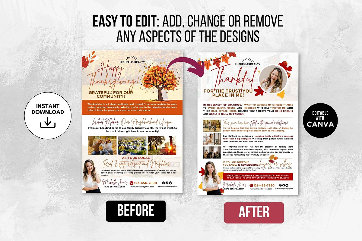 Real Estate Holiday Flyer Bundle preview 6