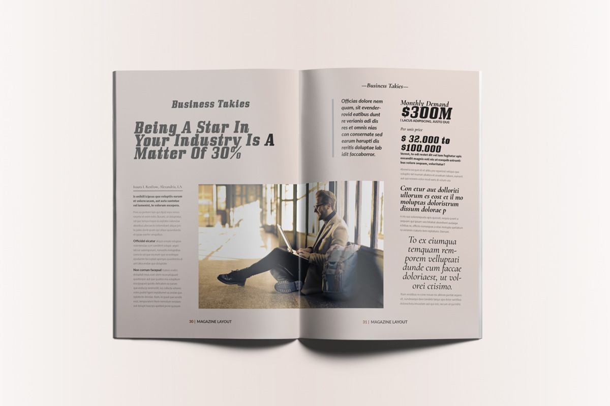 Lifestyle Magazine Layout, a Magazine Template by Swayang (Photo 17 of 22)