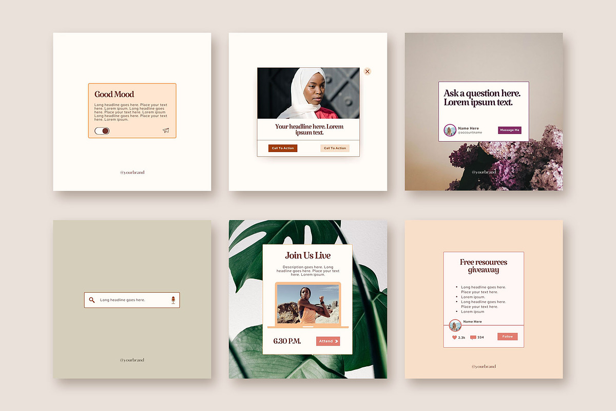 Instagram Notification Quotes, a Social Media Template by Kseniia_Design (Photo 6 of 11)