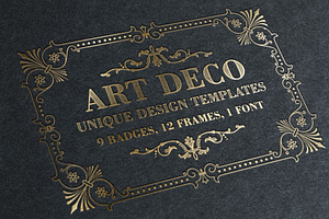 ArtDeco Badges & Frames