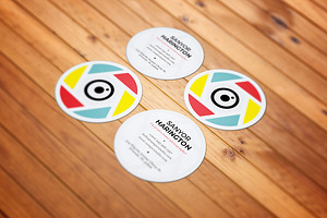 Photography Round Business Card