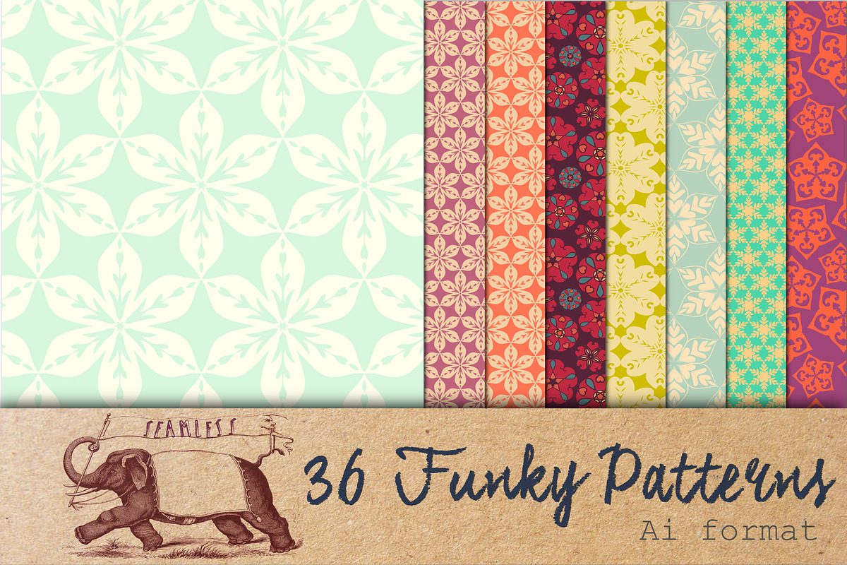 36 Funky Patterns, a Pattern Graphic by Anny Cecilia Walter (Photo 1 of 3)