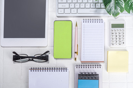 Office desk background, a Business Photo by Rimma