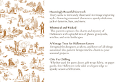 Halloween Toile de Jouy Pattern, a Background Graphic by Hughes Studio (Thumbnail 3 of 7)