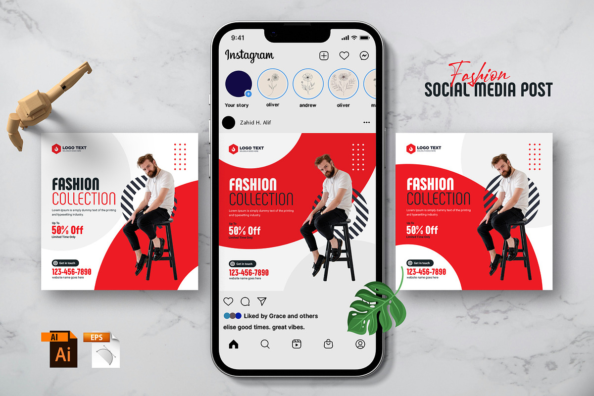 Social Media Flyer Post Template, a Social Media Template by zahidhossainalif (Photo 1 of 5)