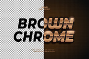 Text Effect Brown Chrome, a Layer Style Add-On by Navy Graphic (Thumbnail 2 of 2)