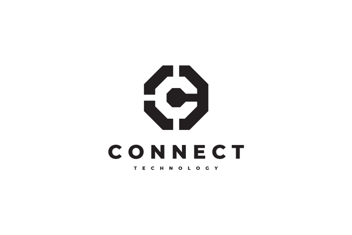 Connect Letter C Octagon Logo Design preview 3