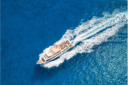 Aerial view of beautiful floating, a Nature Photo by den-belitsky