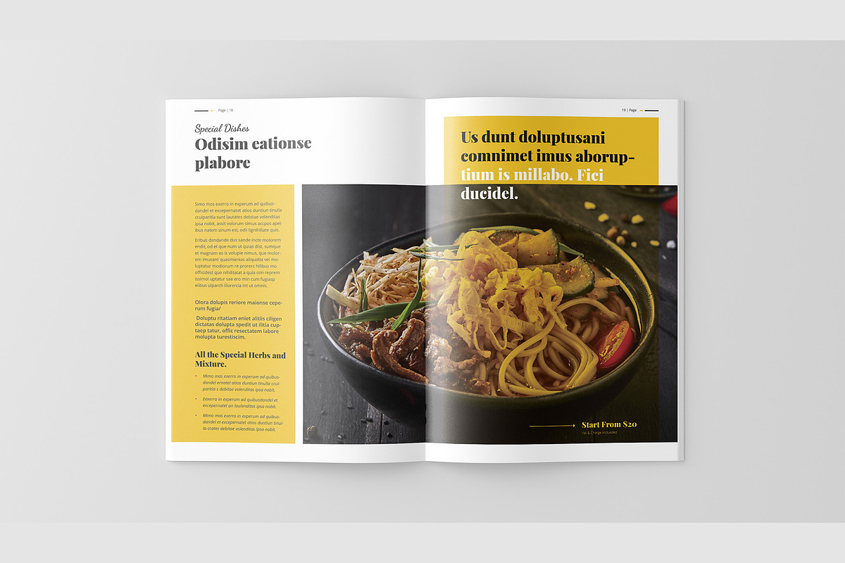 Food Magazine Hotel | Restaurant, a Magazine Template by astutedesign11 (Photo 9 of 13)