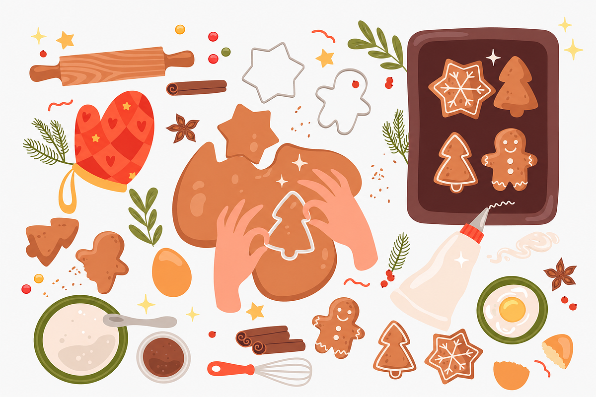 Christmas Sweets Illustrations, a Seasonal Illustration by Anna Studio (Photo 11 of 12)