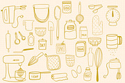 Baking Supplies Procreate Stamp Set, a Brushes & More by Sometimes Crafter Studio (Thumbnail 2 of 6)