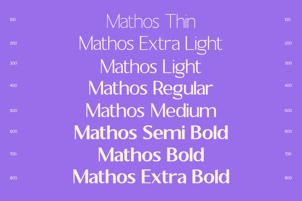 Mathos – Sans Display Family, a Sans Serif Font by OV Type (Photo 4 of 10)