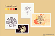 Abstract linear Yoga&vector mandala, a Healthcare Illustration by Tatyana_Zenartist (Thumbnail 2 of 12)