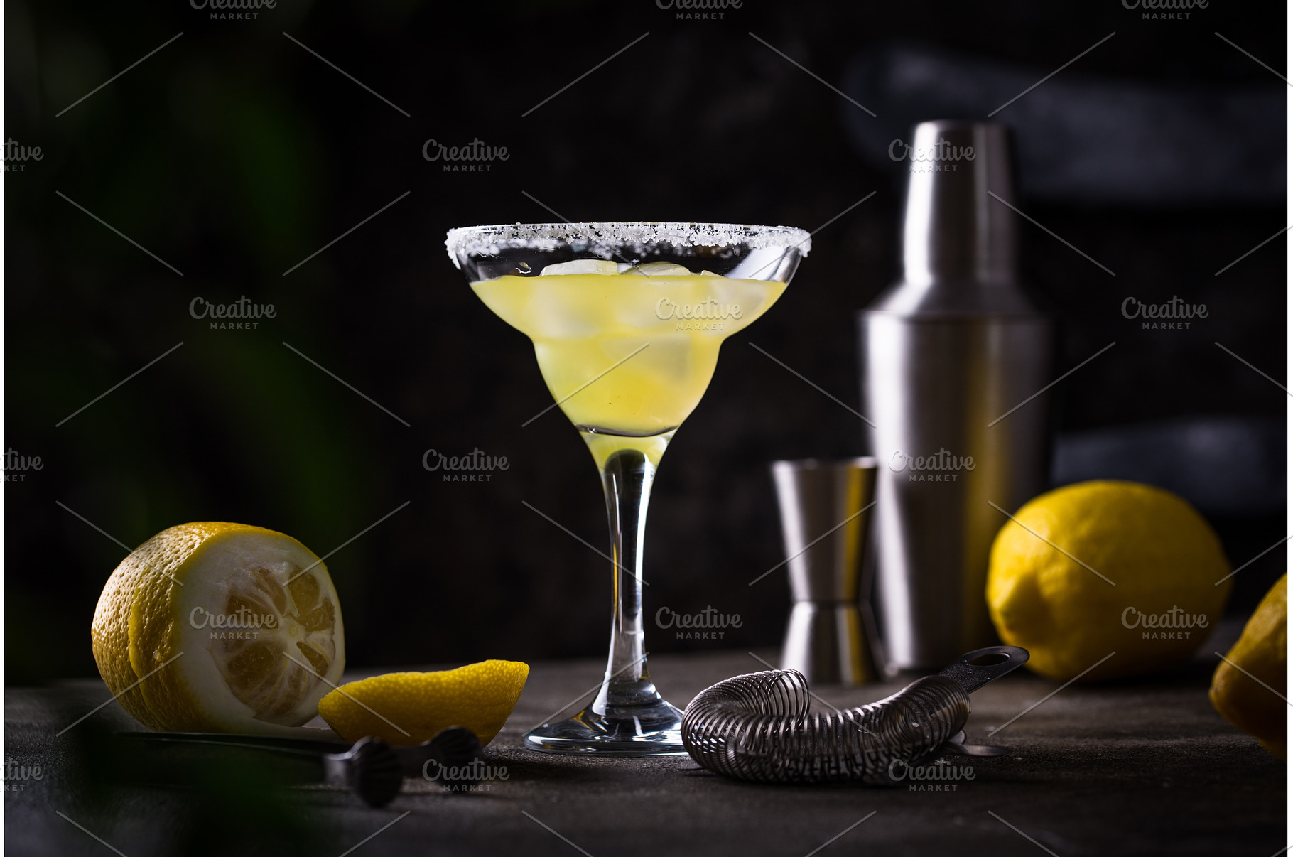Lemon citrus Margarita or Martini, a Food & Drink Photo by Yulia Furman