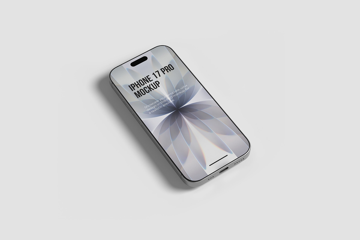 iPhone 17 Pro Max Mockups, an iPhone Mockup by graphiccrew (Photo 5 of 16)