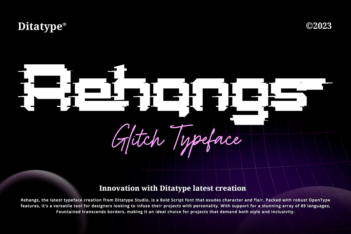 Rehangs, a Symbol Font by Ditatype (Photo 2 of 22)