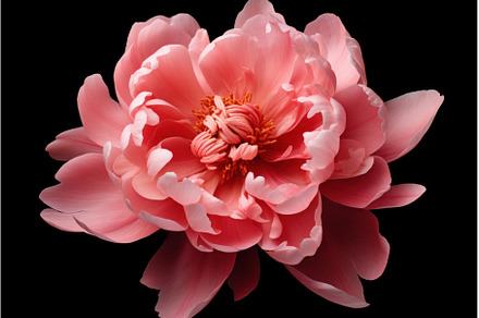 Vibrant Peony flowers. Generate Ai, a Nature Photo by Ylivdesign