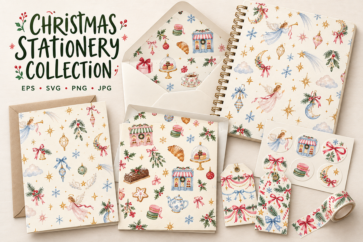 Quirky Christmas Patterns Bundle, a Pattern Graphic by Olya Creative (Photo 19 of 19)