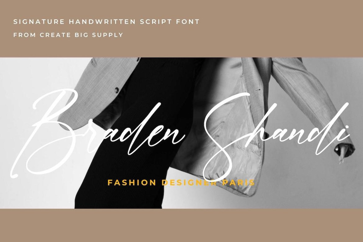 Monttama Signature Handwriting, a Handwritten Font by CreateBigSupply (Photo 7 of 10)