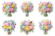 Whimsical Flowers Clipart Bundle, an Illustration by GatewayDesign (Thumbnail 2 of 5)